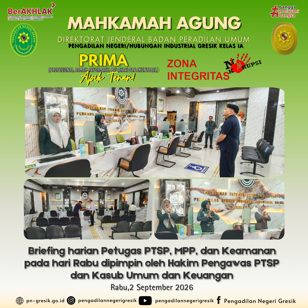 Briefing Harian PTSP 
